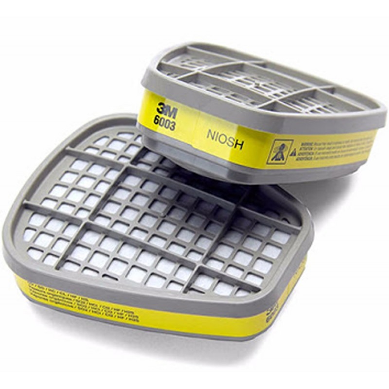 Cartucho 3M Vapores Organicos / Gases Ref 6003/07047 X 2 Unidades