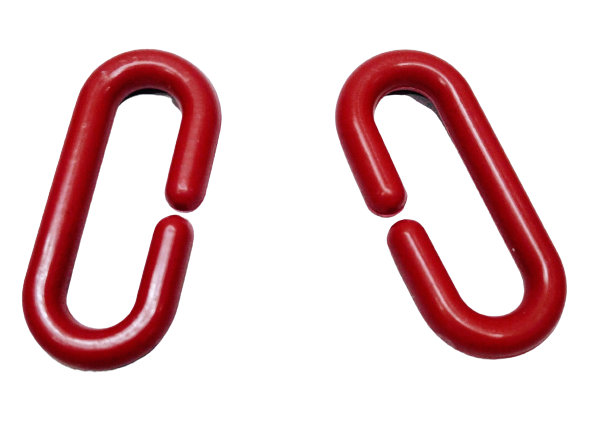 Cadena Eslabonada Plástica Roja