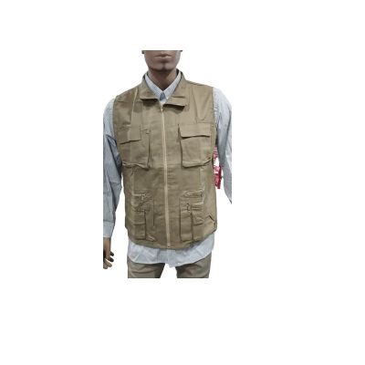 Chaleco Tipo Periodista Caqui