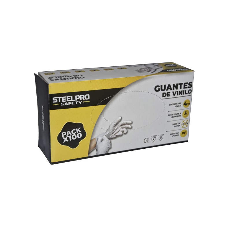 Guante De Vinilo Descartable