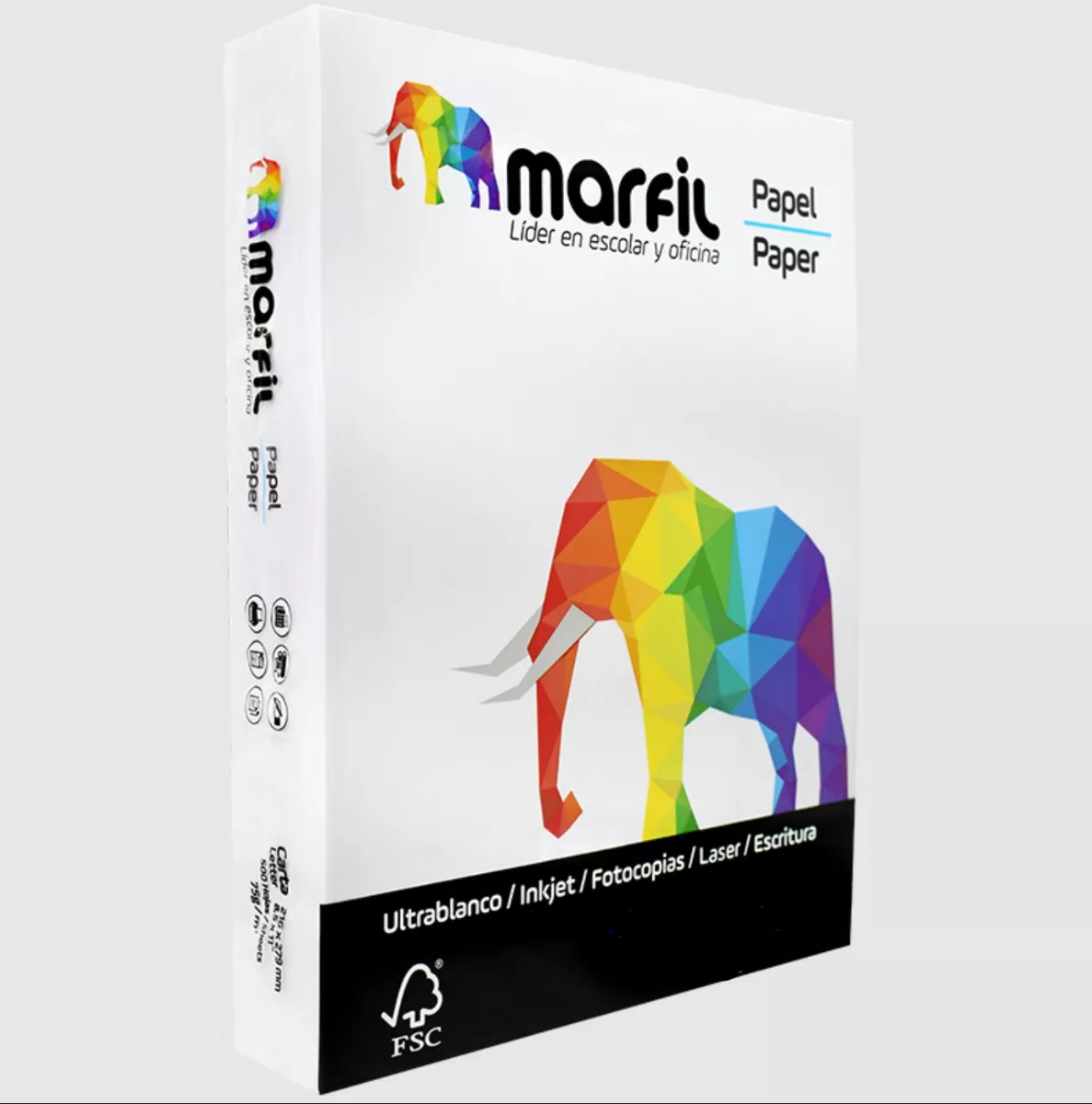 Resma de papel oficio