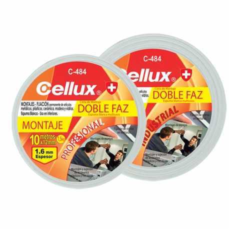 Cinta Adhesiva Doble Faz Cellux C-484 x 10 metro