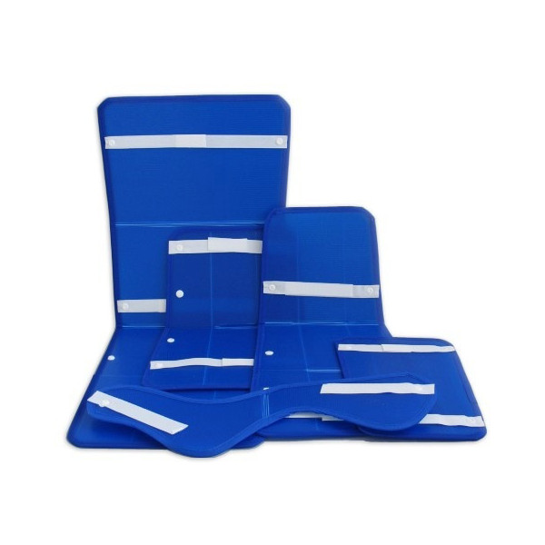 Kit de férulas x 5 piezas para inmovilización de cartón plástico