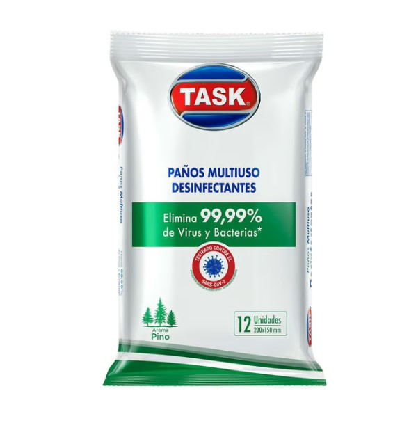 Paños Desinfectantes Antiviral Task x12 und