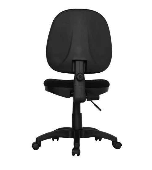Silla de oficina ergonómica sin brazos negra