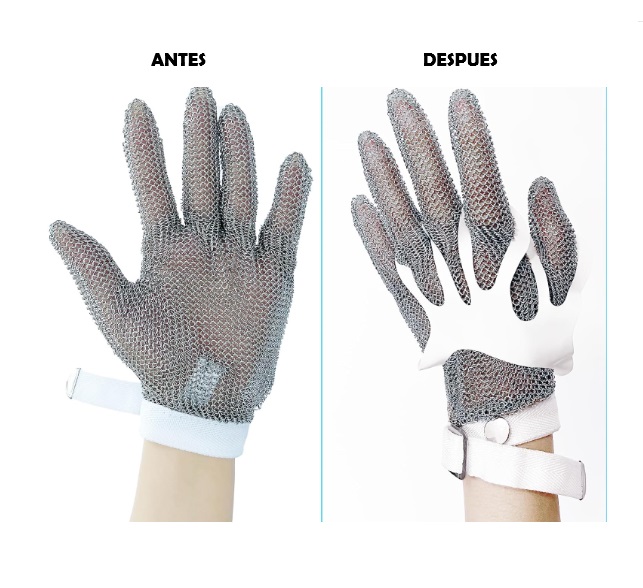 Guante de Malla en acero inoxidable